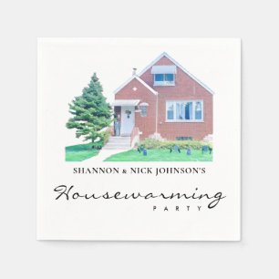 Personalisiertes Housewarming Party Napkins Serviette