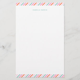 Personalisiertes hübsches bunter Briefpapier