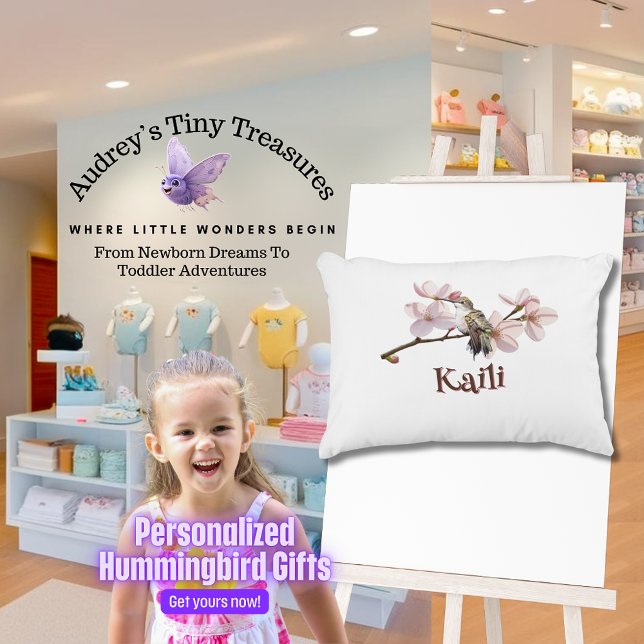 Personalisiertes Hummingbird-Kinderkissen Dekokissen (Von Creator hochgeladen)