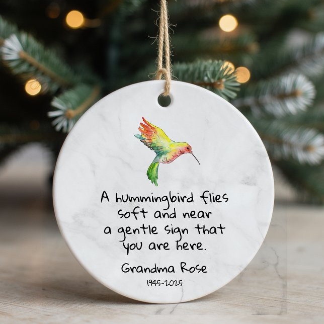Personalisiertes Hummingbird-Sprichwort Keramik Ornament (Von Creator hochgeladen)