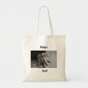 Personalisiertes Hund Foto und Name Tragetasche
