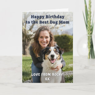 Personalisiertes Hunde-Foto Alles Gute zum Geburts Karte