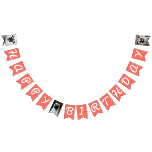 Personalisiertes Hunde-Foto Alles Gute zum Geburts Wimpelkette