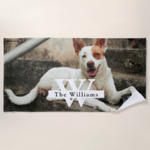Personalisiertes Hunde-Foto Familienname