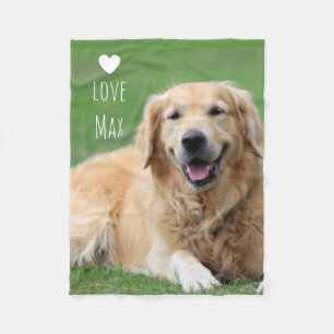 Personalisiertes Hunde-Foto Fleecedecke