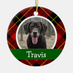 Personalisiertes Hunde-Foto Keramik Ornament