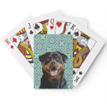Personalisiertes Hunde-Foto mit grünem Mandala-Mus