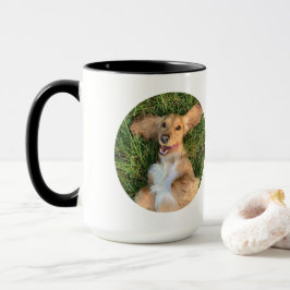 Personalisiertes Hunde-Foto mit Text | Individuell Tasse