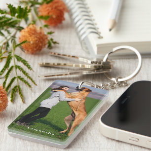 Personalisiertes Hunde-Foto Schlüsselanhänger