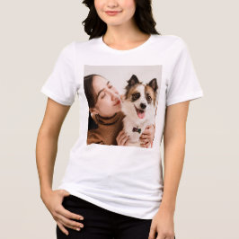Personalisiertes Hunde-Foto-T-Shirt |  Tri-Blend Shirt