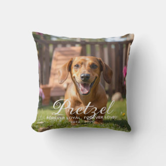 Personalisiertes Hunde-Gedenkstück für den Verlust Kissen