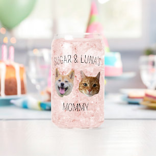 Personalisiertes Hunde-Katze-Foto, Niedliches Gesc Dosenglas
