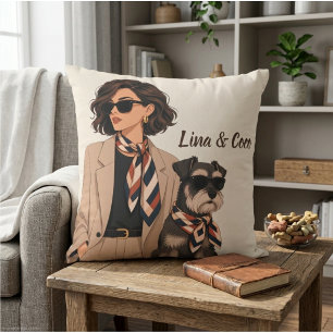 "Personalisiertes Hunde-Mama-Geschenk" "Benutzerde Kissen