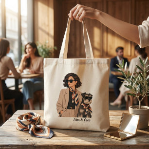 "Personalisiertes Hunde-Mama-Geschenk" "Benutzerde Tragetasche