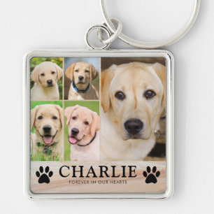 Personalisiertes Hunde-Memorial-Foto-Andenken Schlüsselanhänger