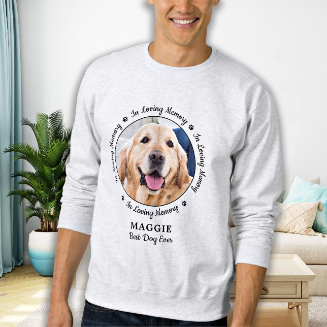 Personalisiertes Hunde-Memorial zur Erinnerung Sweatshirt (Von Creator hochgeladen)