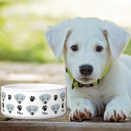 Personalisiertes Hundegesicht-Foto Napf