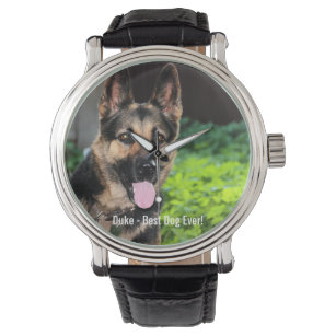 Personalisiertes Hundehund-Foto, Hundename Armbanduhr