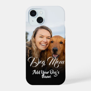 Personalisiertes Hundemama-Foto-Medaillon iPhone 15 Hülle