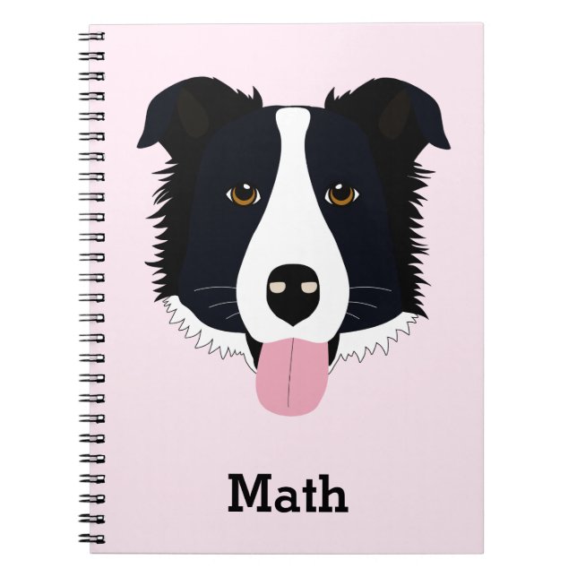 Personalisiertes Hundemuster Notizbuch Notizblock (Vorderseite)
