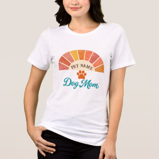 ★ Personalisiertes Hundemutter-Shirt ★Haustier-Nam Tri-Blend Shirt