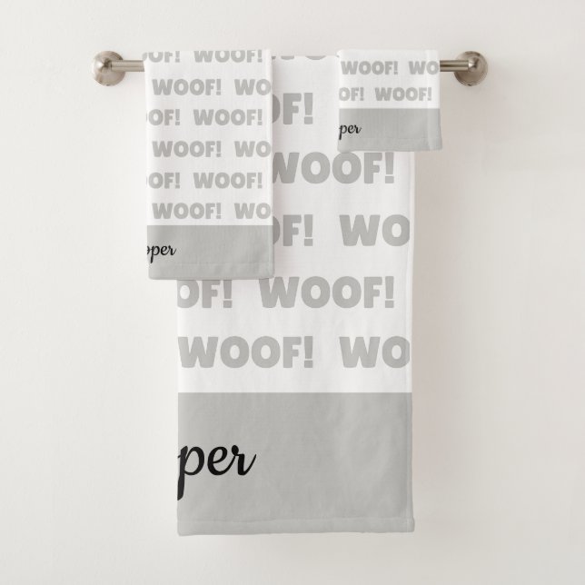 Personalisiertes Hundetuch, Hundebütchen Badhandtuch Set (Insitu)