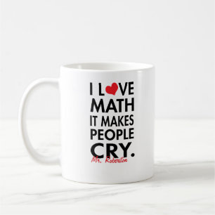 Personalisiertes i-Liebe-Mathe, lässt es Leute Kaffeetasse