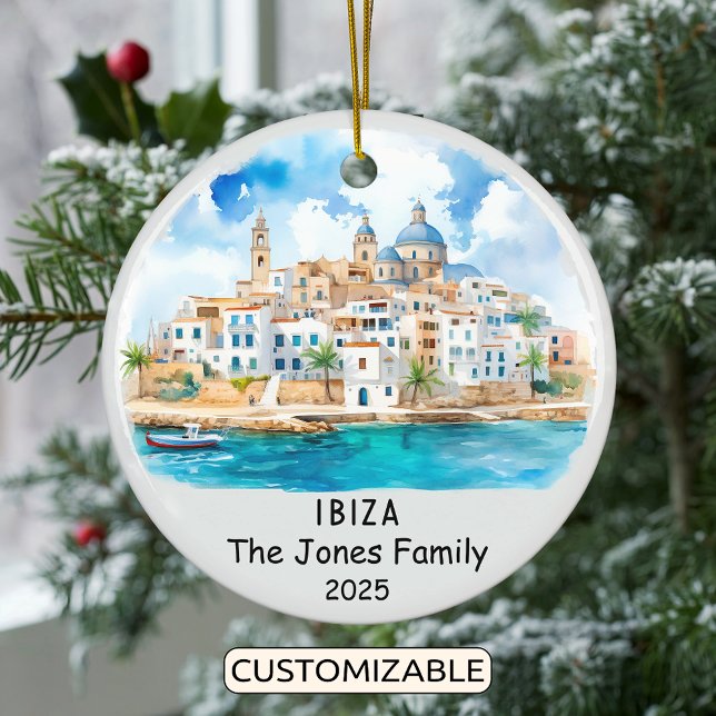 Personalisiertes Ibiza-Ornament, Spanien Keramik Ornament (Von Creator hochgeladen)