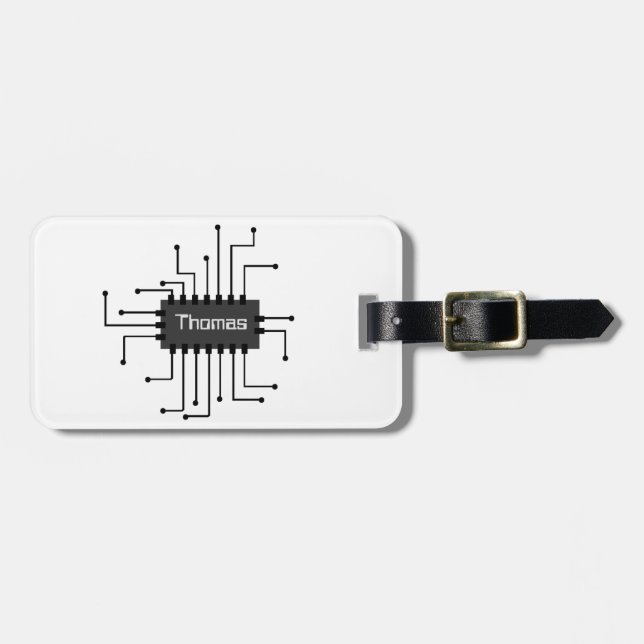 Personalisiertes IC-Chip-Image Gepäckanhänger (Vorderseite horizontal)