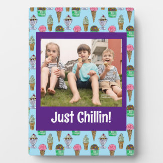 Personalisiertes Ice Creme Foto Plaque Fotoplatte