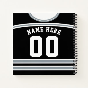 Personalisiertes Ice Hockey Jersey-Template-Notebo Notizbuch