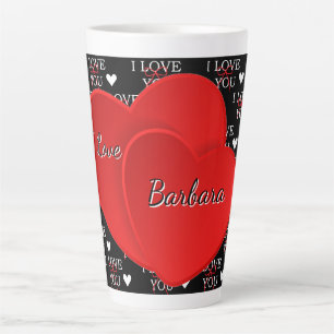 Personalisiertes Ich liebe dich  Milchtasse