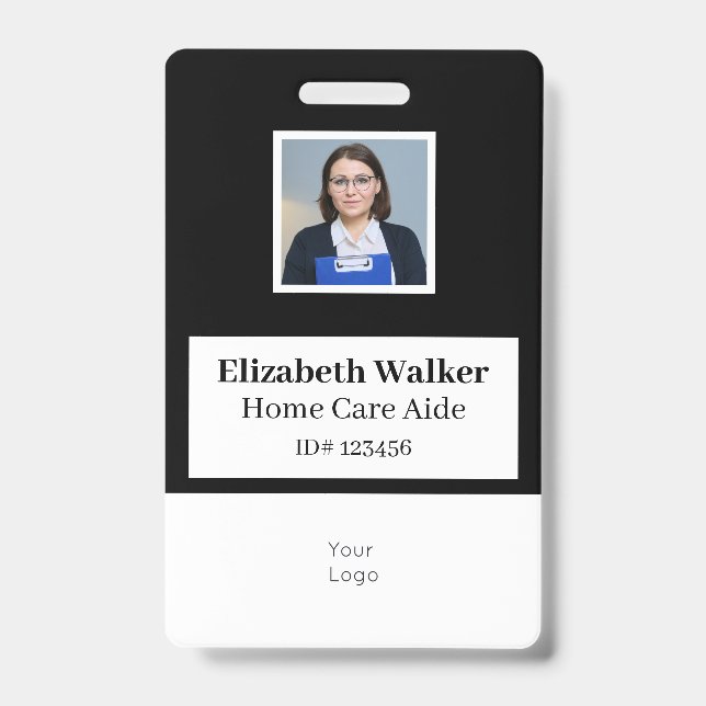 Personalisiertes ID-Foto-Abzeichen doppelseitig Ausweis (Front)
