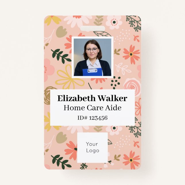 Personalisiertes ID-Foto-Abzeichen doppelseitig Ausweis (Vorderseite)