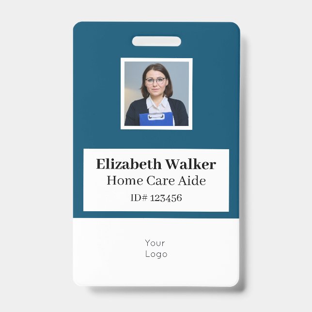Personalisiertes ID-Foto-Abzeichen doppelseitig Ausweis (Vorderseite)