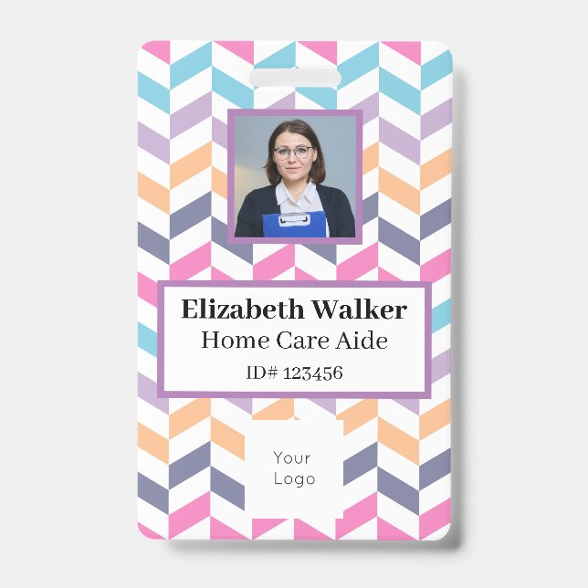 Personalisiertes ID-Foto-Abzeichen doppelseitig Ausweis (Vorderseite)