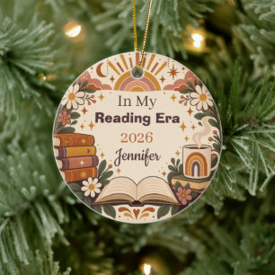 Personalisiertes In Meiner Lesepoche 2026 Buchlieb Keramik Ornament