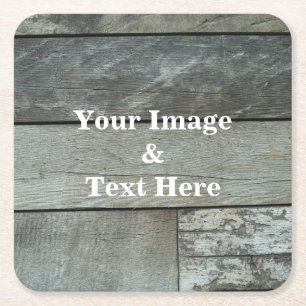 Personalisiertes individuelles eigenes Foto Holz Rechteckiger Pappuntersetzer