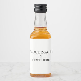 Personalisiertes individuelles Foto Alkoholflaschenetikett