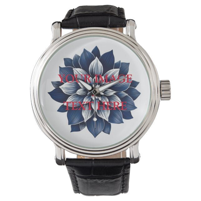 Personalisiertes individuelles Foto Armbanduhr (Vorderseite)