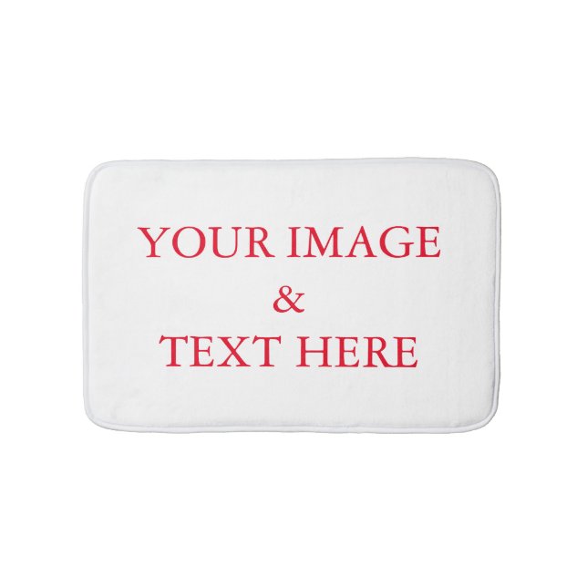 Personalisiertes individuelles Foto Badematte (Vorderseite)