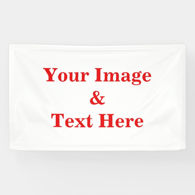 Personalisiertes individuelles Foto Banner (Horizontal)