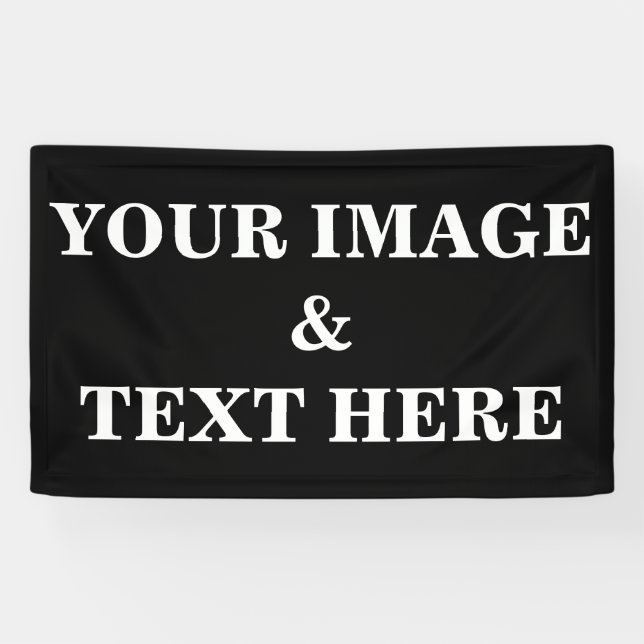 Personalisiertes individuelles Foto Banner (Horizontal)