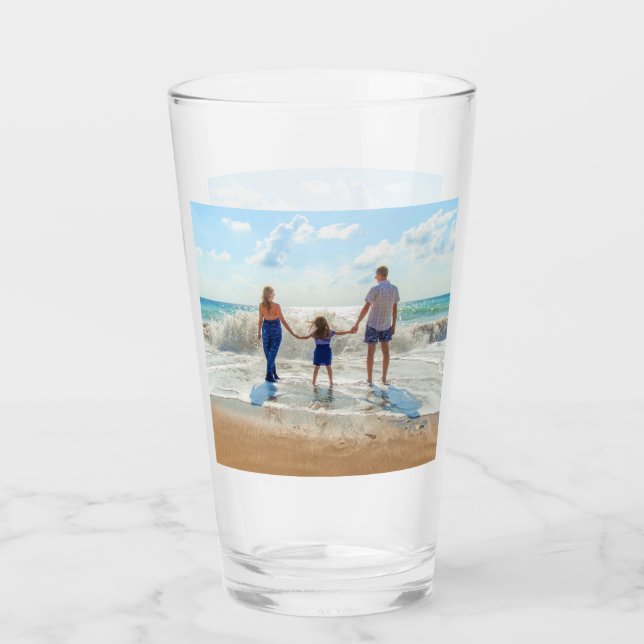 Personalisiertes, individuelles Foto Glas (Vorderseite)