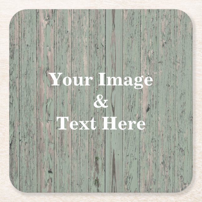 Personalisiertes individuelles Foto Holz Rechteckiger Pappuntersetzer (Vorderseite)