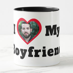 Personalisiertes individuelles Foto Ich liebe mein Tasse