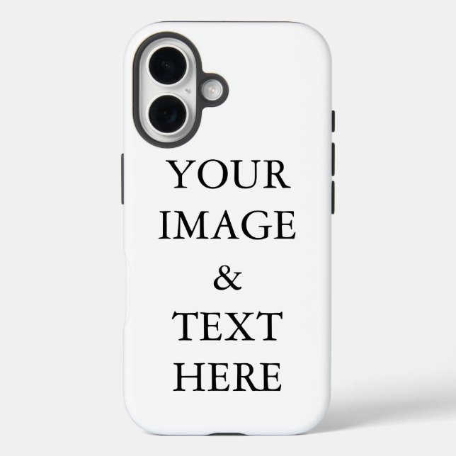 Personalisiertes individuelles Foto iPhone 16 Hülle (Rückseite)