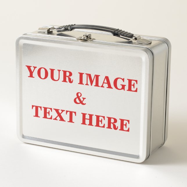 Personalisiertes individuelles Foto Metall Lunch Box (Vorderseite)