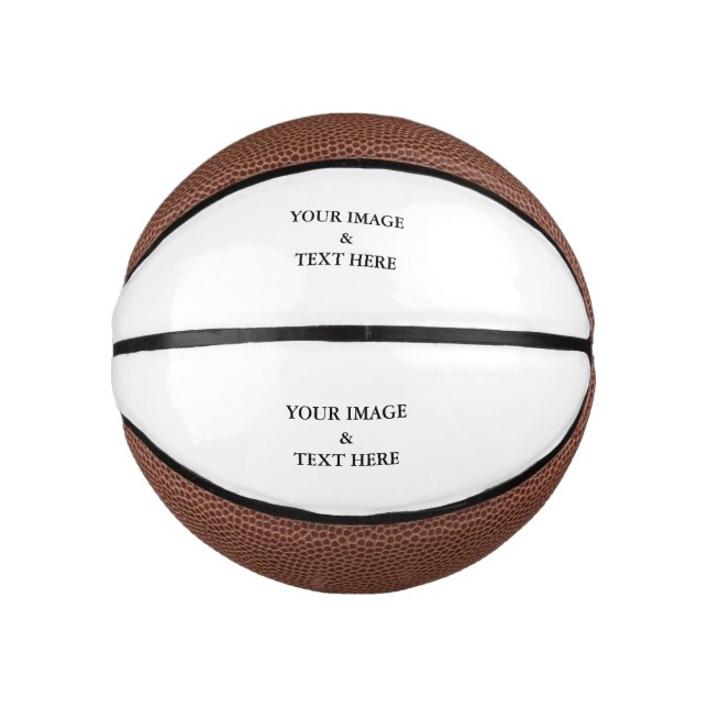 Personalisiertes individuelles Foto Mini Basketball (Vorderseite)