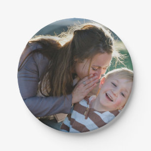 Personalisiertes individuelles Foto Pappteller